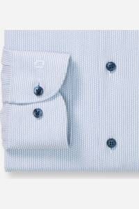 OLYMP Level Five Performance Climate Control Body Fit Hemd bleu, Faux-uni