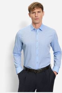 OLYMP Level Five Body Fit Hemd bleu, Bedruckt