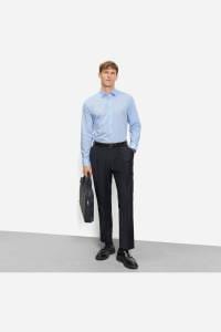 OLYMP Level Five Body Fit Hemd bleu, Bedruckt