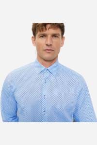 OLYMP Level Five Body Fit Hemd bleu, Bedruckt