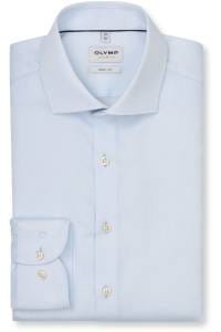 OLYMP Level Five Body Fit Hemd hellblau, Faux-uni