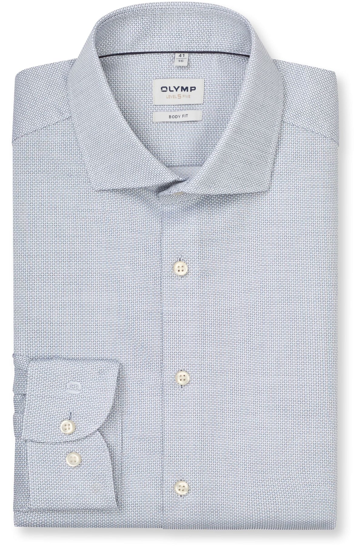 OLYMP Level Five Body Fit Hemd blau, Faux-uni