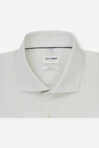 OLYMP Level Five Body Fit Hemd hellgrün, Faux-uni