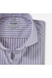 OLYMP Level Five Body Fit Hemd braun, Gestreift