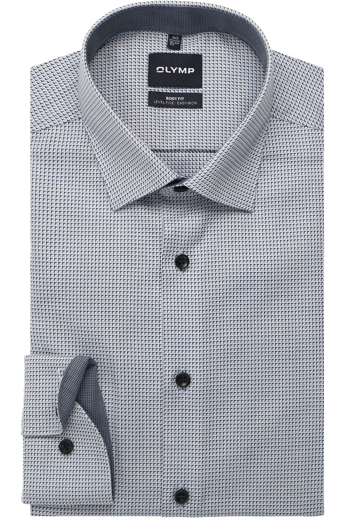OLYMP Level Five Body Fit Hemd bleu, Faux-uni