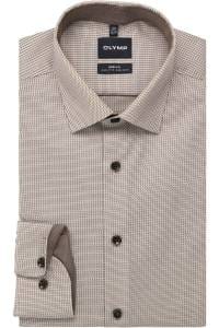 OLYMP Level Five Body Fit Hemd natur, Faux-uni