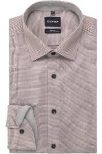 OLYMP Level Five Body Fit Hemd bordeaux, Faux-uni