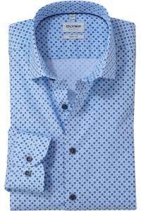 OLYMP Level Five Body Fit Hemd bleu, Bedruckt