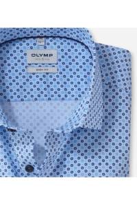 OLYMP Level Five Body Fit Hemd bleu, Bedruckt
