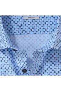 OLYMP Level Five Body Fit Hemd bleu, Bedruckt