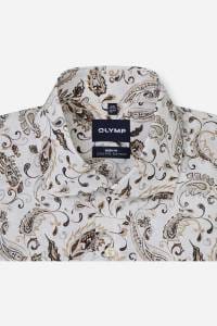 OLYMP Level Five Body Fit Hemd beige, Paisley