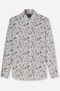 OLYMP Level Five Body Fit Hemd beige, Paisley