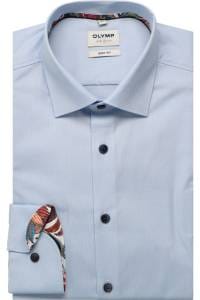 OLYMP Level Five Body Fit Hemd bleu, Faux-uni