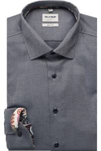 OLYMP Level Five Body Fit Hemd marine, Faux-uni