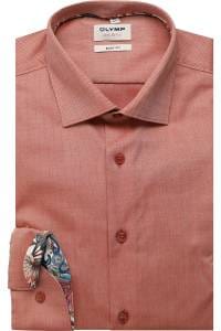 OLYMP Level Five Body Fit Hemd sienna, Faux-uni
