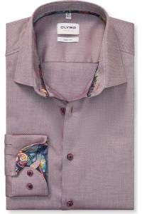 OLYMP Level Five Body Fit Hemd bordeaux, Faux-uni
