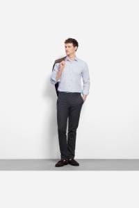 OLYMP Level Five Body Fit Hemd bleu, Kariert
