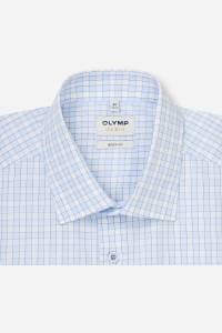 OLYMP Level Five Body Fit Hemd bleu, Kariert