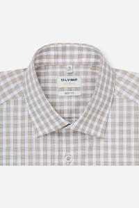 OLYMP Level Five Body Fit Hemd nougat, Kariert