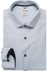 OLYMP Level Five Performance Climate Control Body Fit Hemd blau, Einfarbig