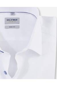 OLYMP Level Five Body Fit Hemd rauchblau, Einfarbig