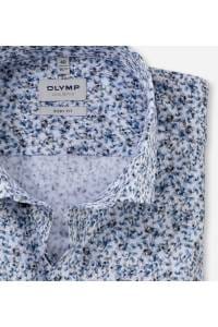 OLYMP Level Five Body Fit Hemd bleu, Bedruckt