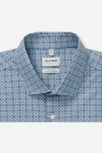 OLYMP Level Five Performance Climate Control Body Fit Hemd bleu, Bedruckt