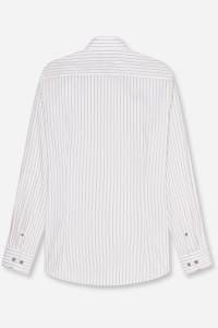 OLYMP Level Five Body Fit Hemd weiss, Gestreift