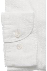 OLYMP Level Five Garment Washed Body Fit Hemd weiss, Einfarbig