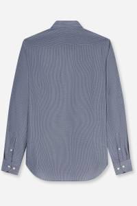 OLYMP Level Five Garment Washed Body Fit Hemd marine, Gestreift