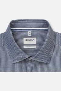 OLYMP Level Five Garment Washed Body Fit Hemd marine, Gestreift