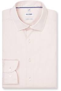 OLYMP Level Five Garment Washed Body Fit Hemd beige, Einfarbig