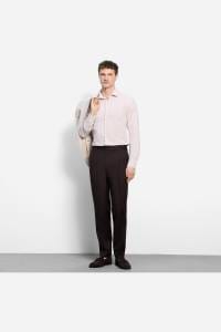 OLYMP Level Five Garment Washed Body Fit Hemd beige, Einfarbig