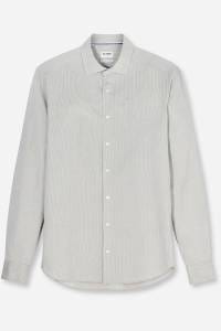 OLYMP Level Five Garment Washed Body Fit Hemd grün, Gestreift