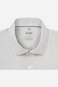 OLYMP Level Five Garment Washed Body Fit Hemd grün, Gestreift