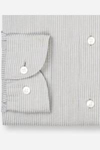 OLYMP Level Five Garment Washed Body Fit Hemd grün, Gestreift
