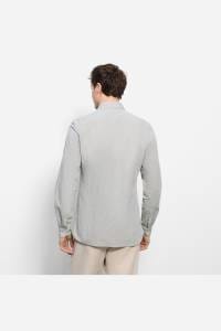 OLYMP Level Five Garment Washed Body Fit Hemd grün, Gestreift