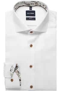 OLYMP Level Five Body Fit Hemd weiss, Faux-uni