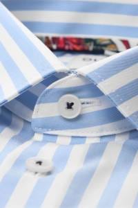 OLYMP Level Five Body Fit Hemd bleu, Gestreift