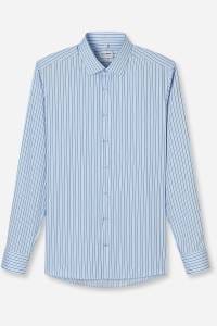 OLYMP Level Five Body Fit Hemd bleu, Gestreift