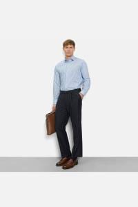 OLYMP Level Five Body Fit Hemd bleu, Gestreift