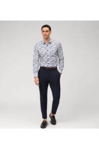 OLYMP Level Five Body Fit Hemd bleu, Bedruckt