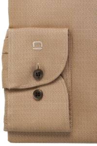 OLYMP Level Five Body Fit Hemd caramel, Faux-uni
