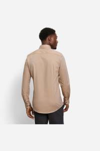 OLYMP Level Five Body Fit Hemd caramel, Faux-uni