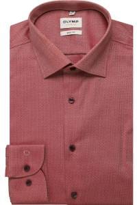 OLYMP Level Five Body Fit Hemd chianti, Faux-uni