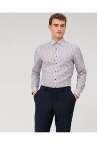 OLYMP Level Five Body Fit Hemd rose, Bedruckt