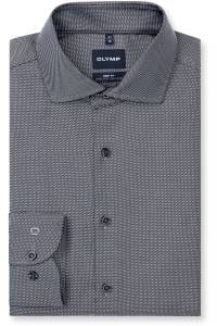 OLYMP Level Five Body Fit Hemd anthrazit, Faux-uni