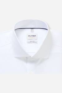 OLYMP Level Five Body Fit Hemd weiss, Einfarbig