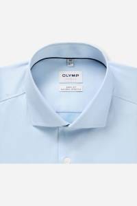 OLYMP Level Five Body Fit Hemd blau, Einfarbig