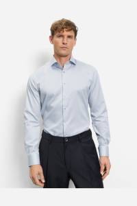 OLYMP Level Five Body Fit Hemd grau, Einfarbig
